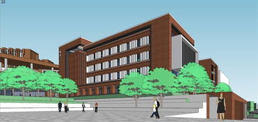 現(xiàn)代山地學(xué)校 融合建筑、景觀與自然的SU模型設(shè)計(jì)方案探索